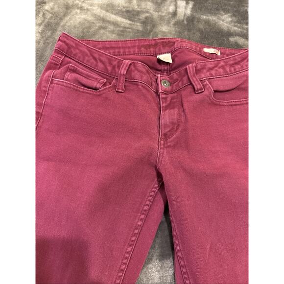 Arizona Jean Company Women's Super Skinny Jeans Burgundy Size 9 - Picture 6 of 16